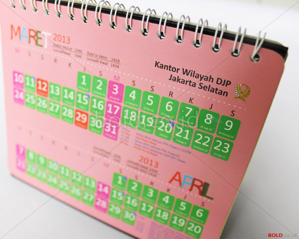 Kalender Meja - Kanwil DJP Jakarta Selatan