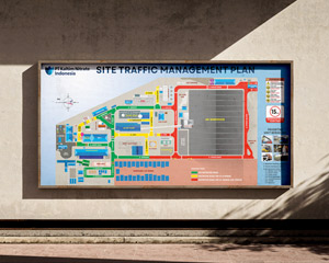 Signage Traffic Management Site Plan