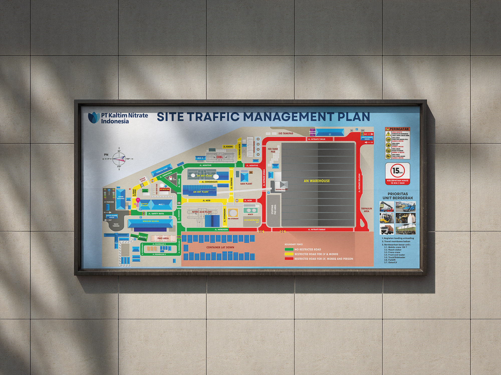 Signage Traffic Management Site Plan - PT Kaltim Nitrate Indonesia
