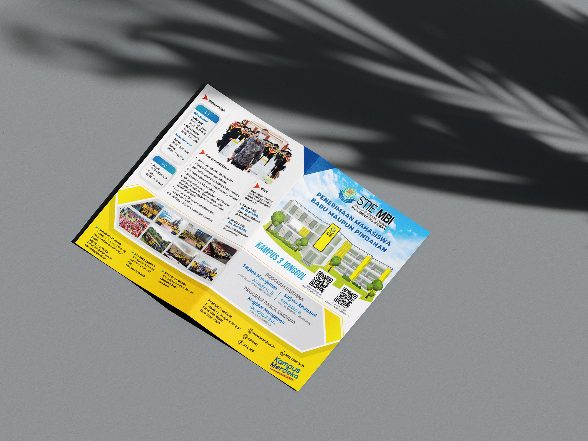 Brosur Promosi Kampus Baru - STIE MBI